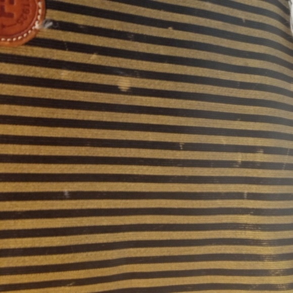 VINTAGE FENDI PENGUIN STRIPED TOTE BAG - Picture 4 of 17